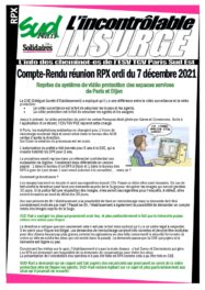 Réunion RPX du 7 décembre 2021