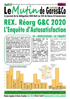 Rex réorg. g&c 2020: l’enquête d’autosatisfaction