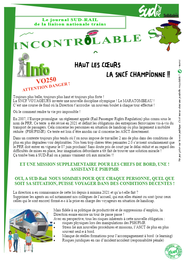 La SNCF Championne…